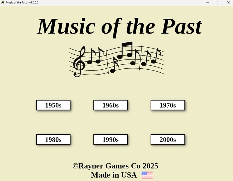 Music of the Past Screenshot